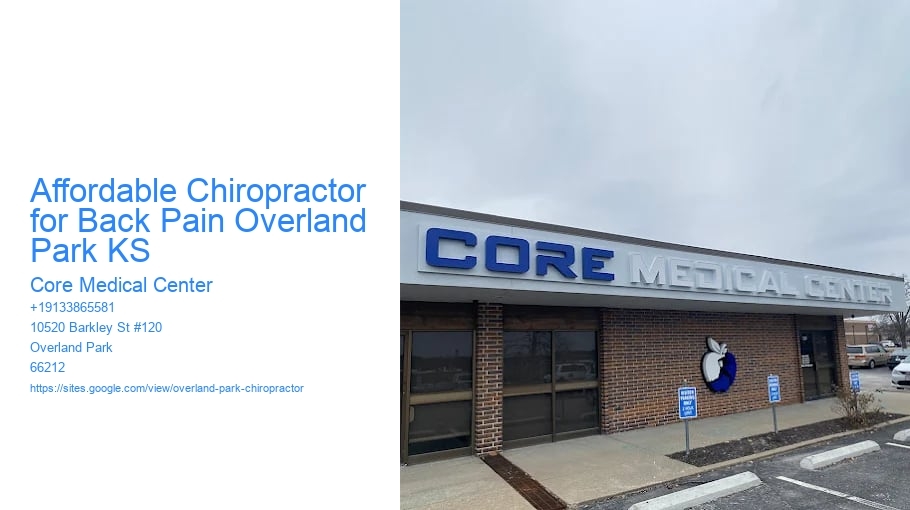 Affordable Chiropractor for Back Pain Overland Park KS